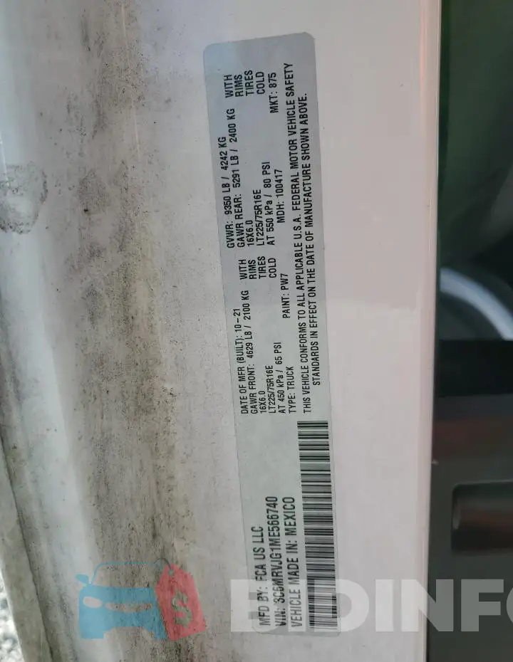 3C6MRVJG1ME566740 Photo# 13