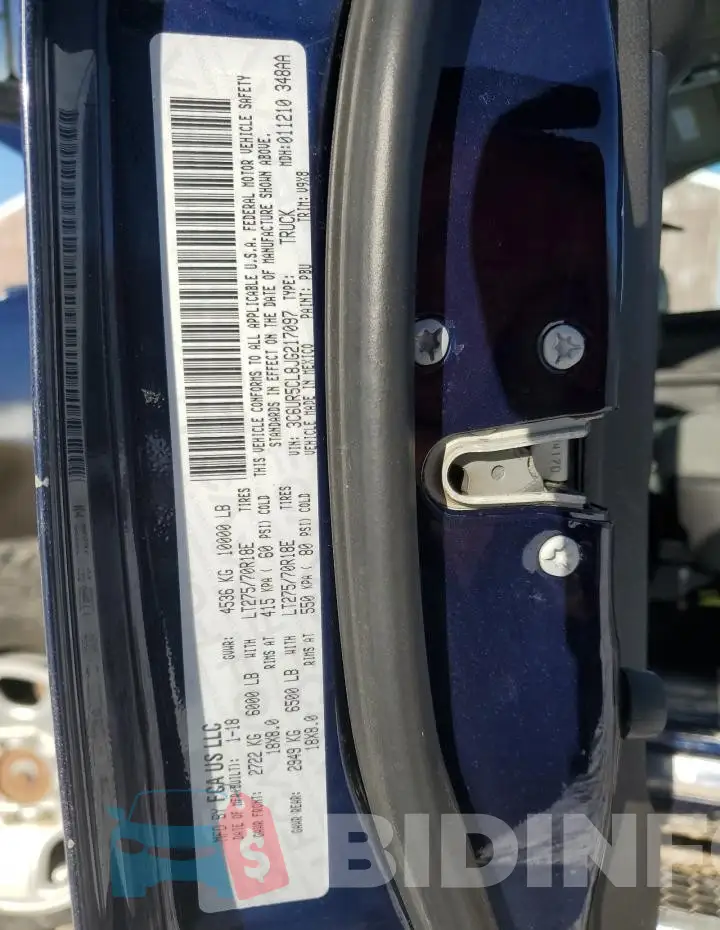 3C6UR5CL8JG217097 Photo# 12