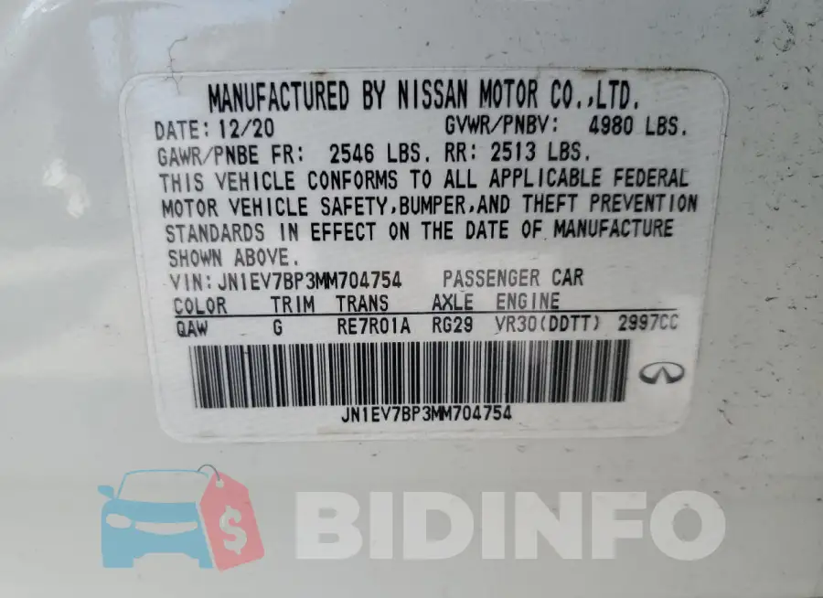 JN1EV7BP3MM704754 Photo# 12