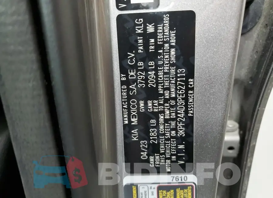 3KPF24AD3PE627113 Photo# 13