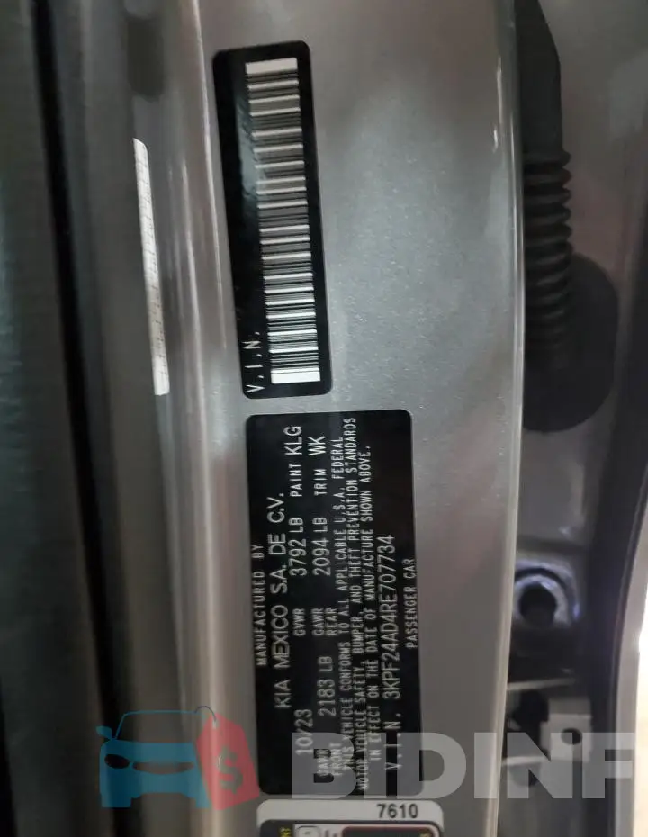 3KPF24AD4RE707734 Photo# 13