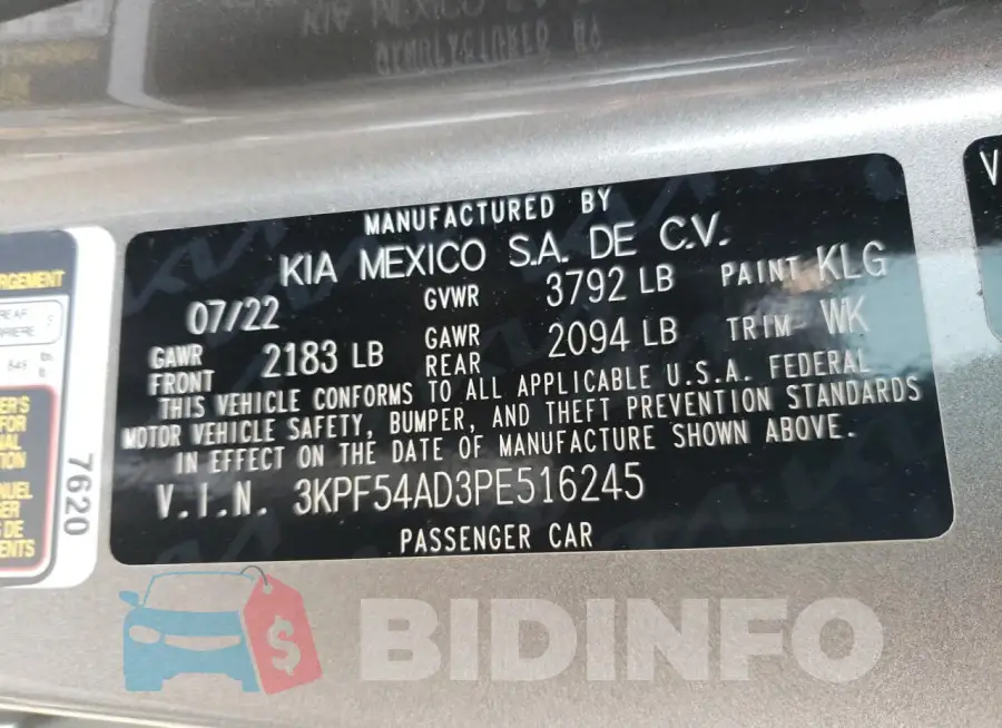 3KPF54AD3PE516245 Photo# 12