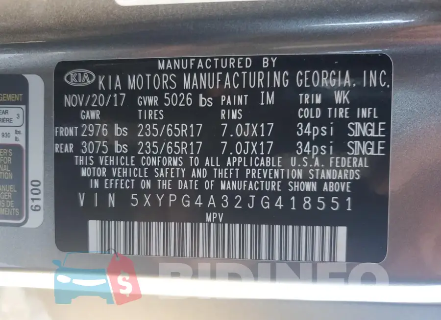 5XYPG4A32JG418551 Photo# 14