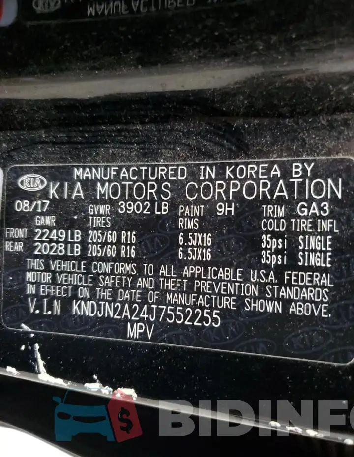 KNDJN2A24J7552255 Photo# 12