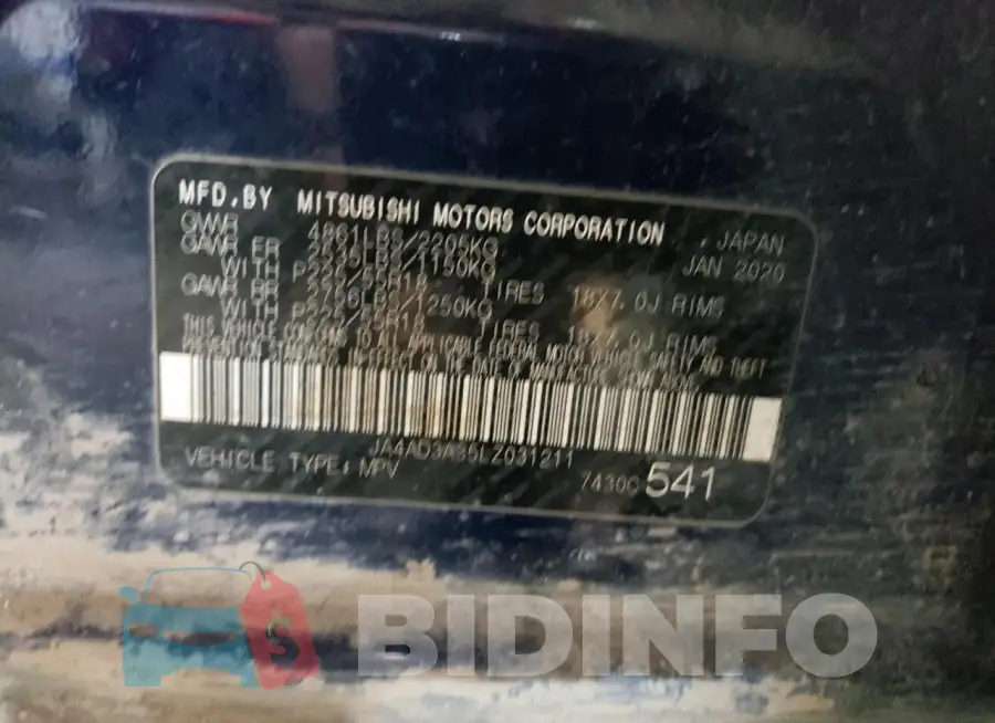 JA4AD3A35LZ031211 Photo# 13