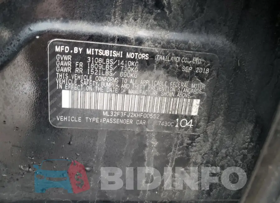 ML32F3FJ2KHF00552 Photo# 13