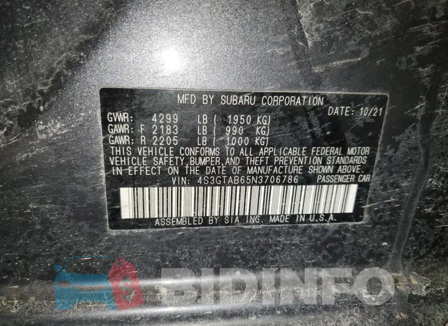 4S3GTAB65N3706786 Photo# 12