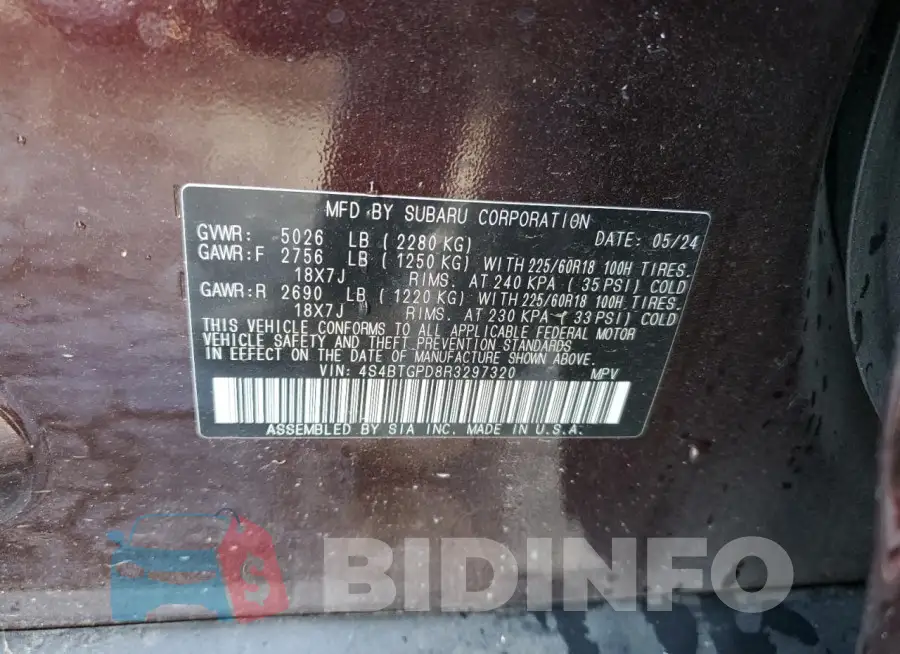 4S4BTGPD8R3297320 Photo# 13