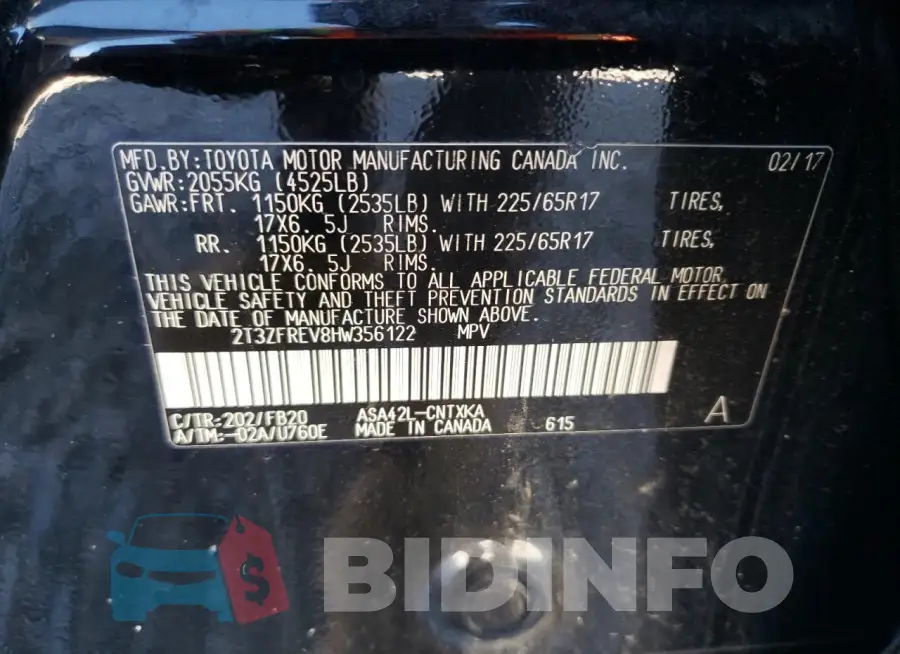 2T3ZFREV8HW356122 Photo# 13