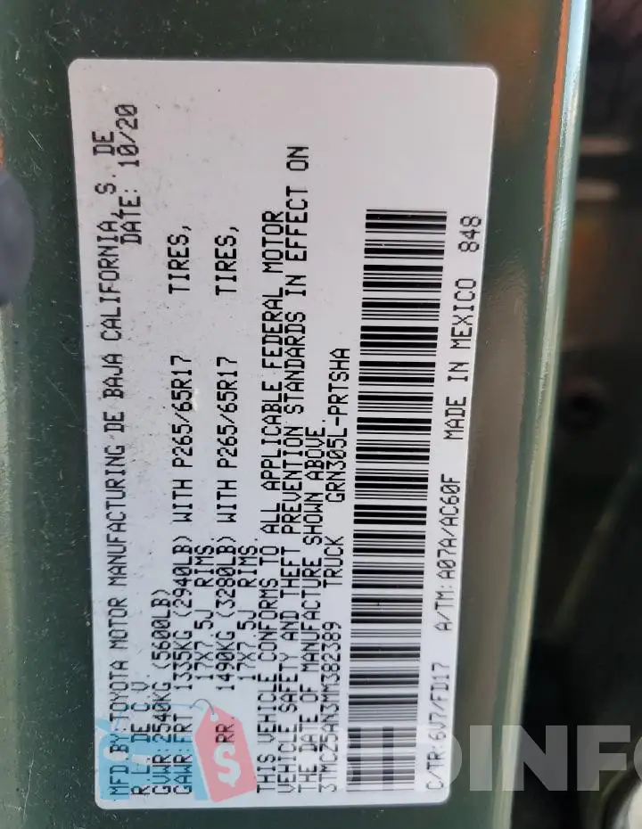 3TMCZ5AN3MM382389 Photo# 12