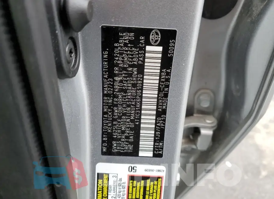4T1C31AK6PU610820 Photo# 13