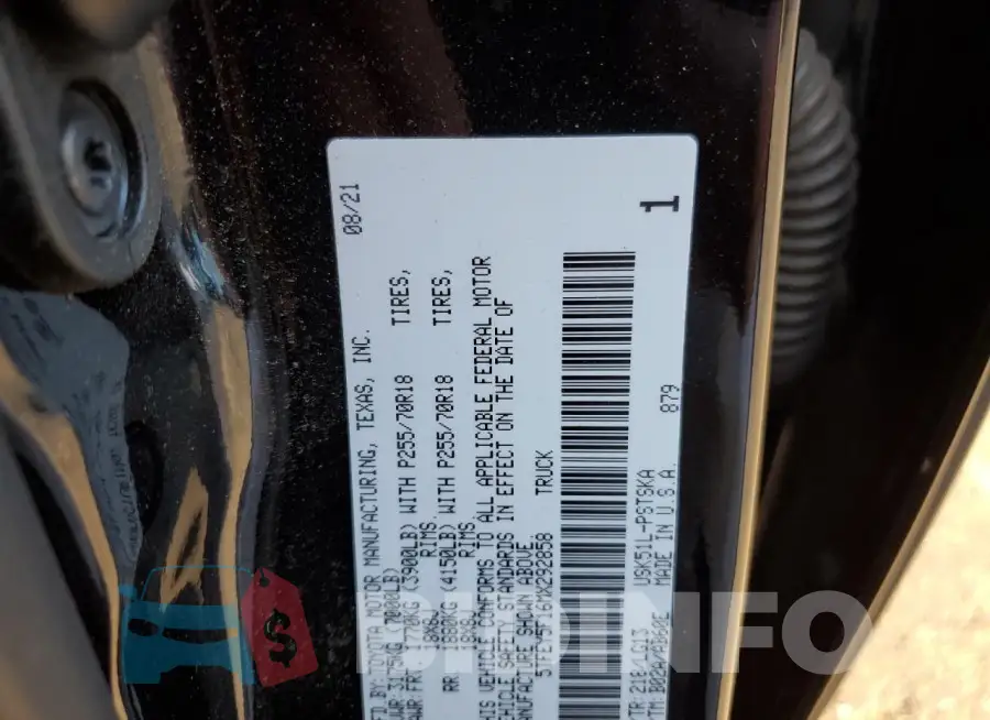 5TFEY5F16MX292858 Photo# 12