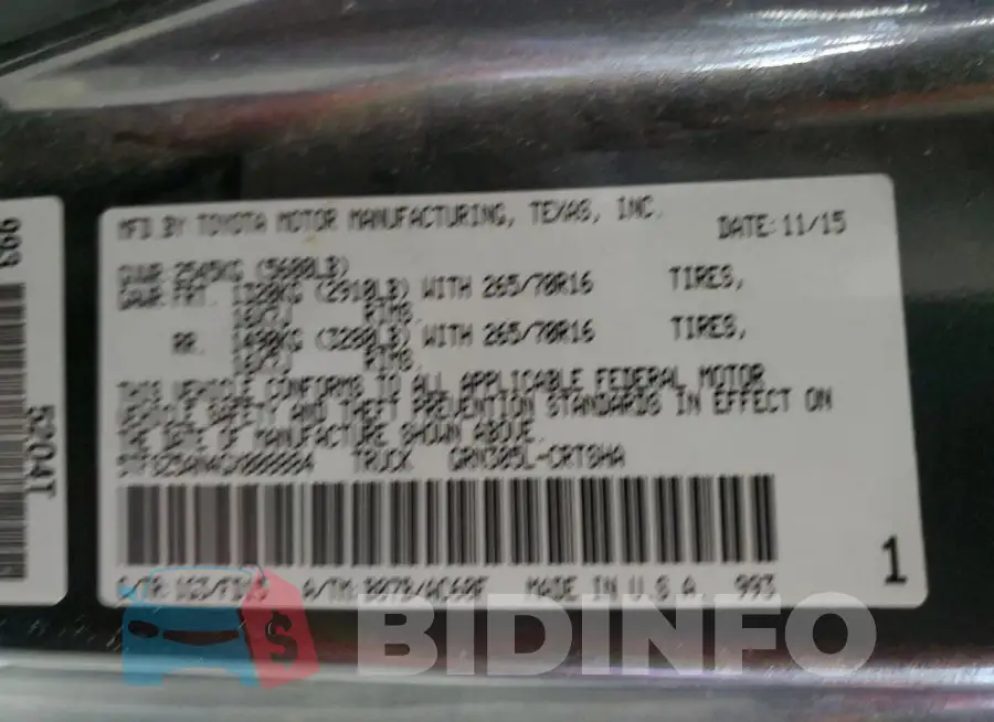 5TFSZ5AN4GX008884 Photo# 12