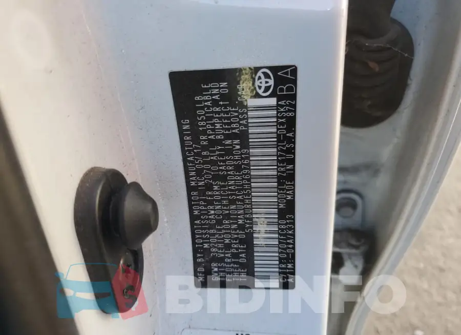 5YFBURHE5HP697619 Photo# 13