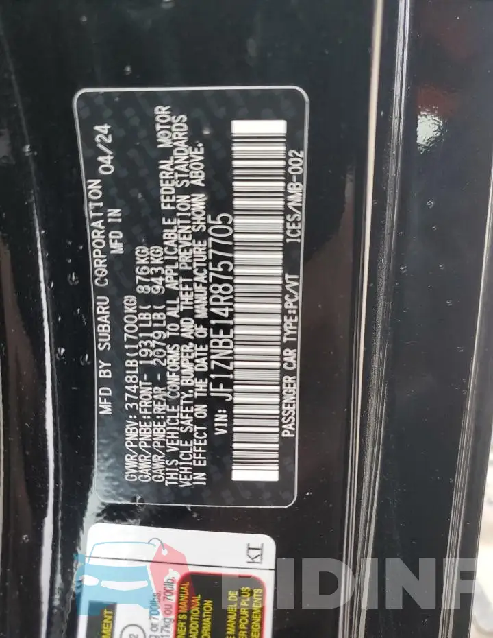 JF1ZNBE14R8757705 Photo# 12