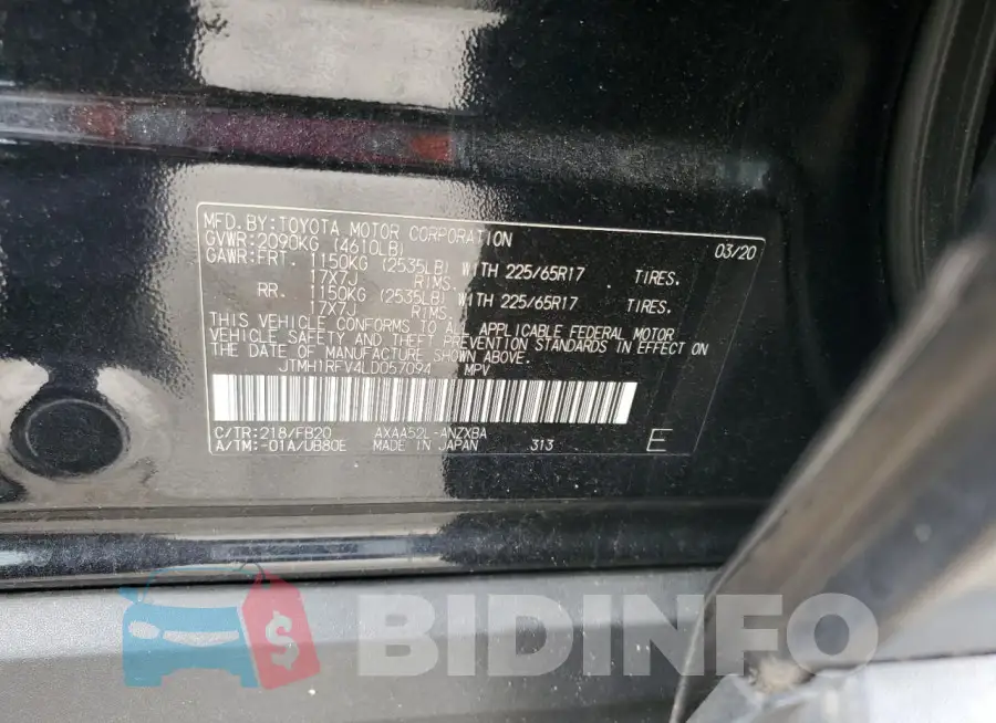 JTMH1RFV4LD057094 Photo# 13