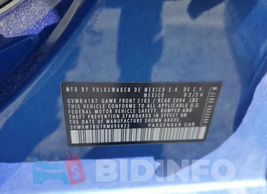 3VW5M7BU7RM055622 Photo# 12
