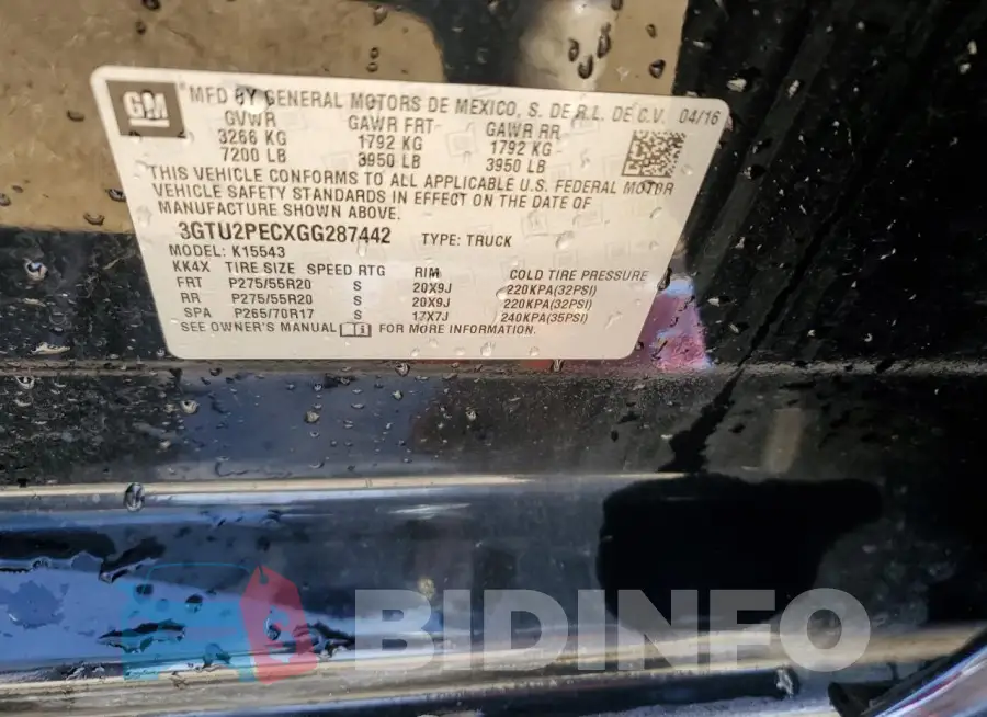 3GTU2PECXGG287442 Photo# 12