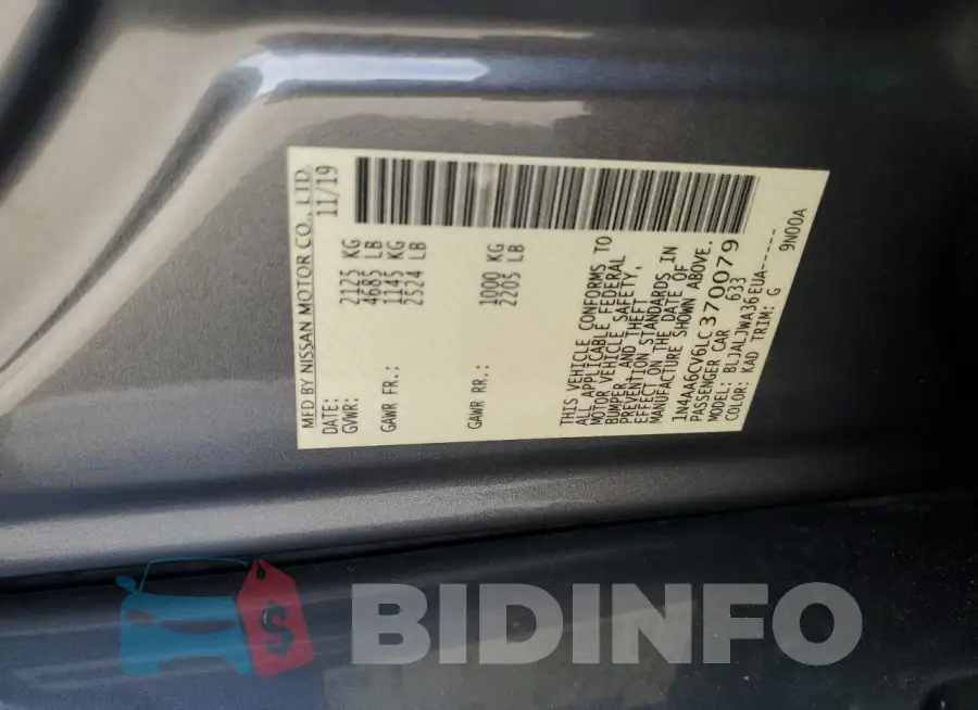 1N4AA6CV6LC370079 Photo# 12