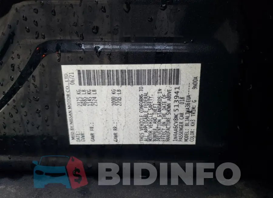 1N4AA6CV8MC513941 Photo# 12