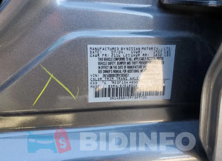 3N1AB8BV2RY389901 Photo# 13