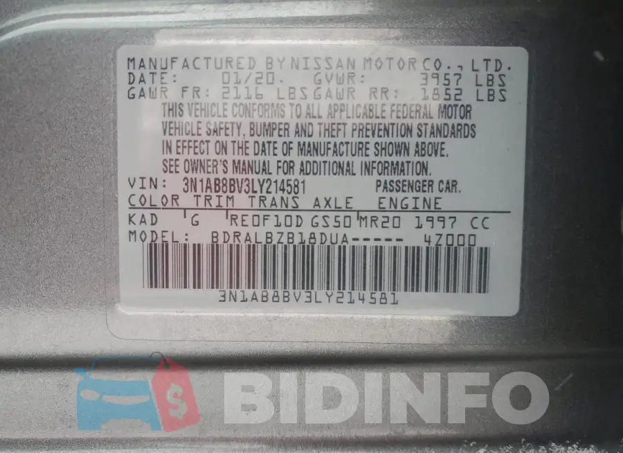 3N1AB8BV3LY214581 Photo# 12