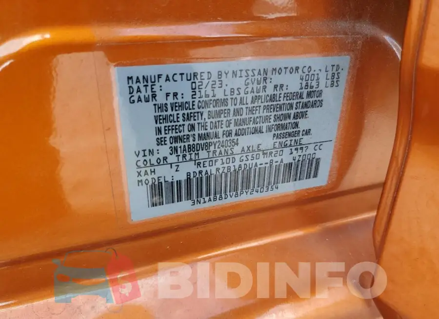 3N1AB8DV8PY240354 Photo# 13