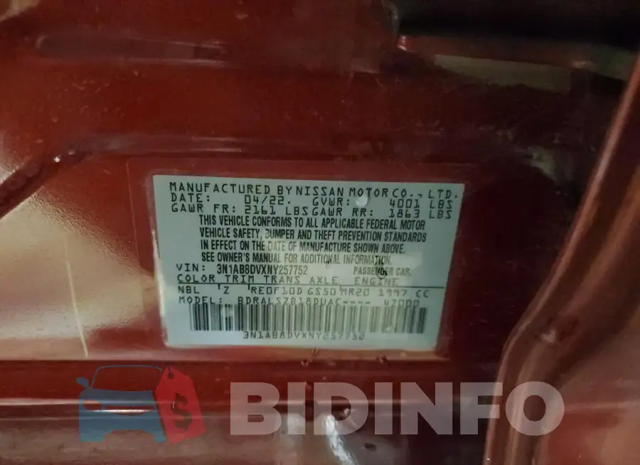 3N1AB8DVXNY257752 Photo# 12
