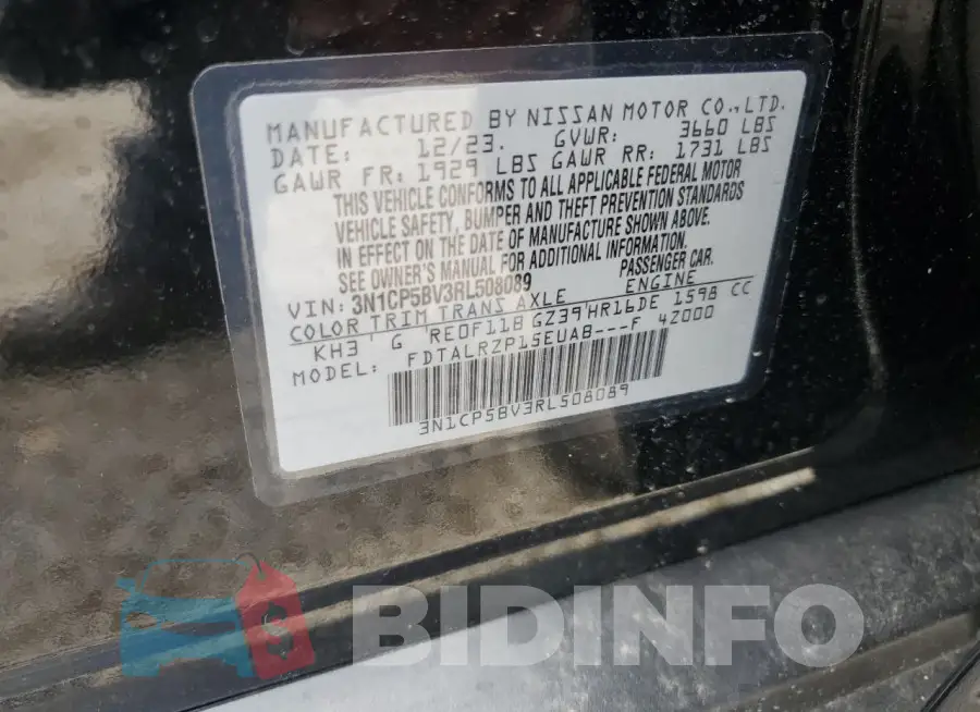 3N1CP5BV3RL508089 Photo# 13