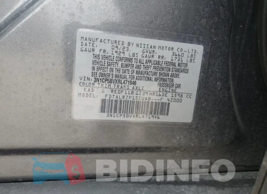 3N1CP5BVXRL471946 Photo# 12