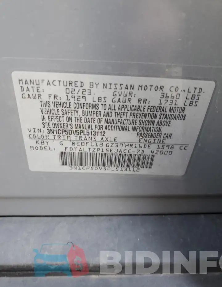 3N1CP5DV5PL513112 Photo# 13