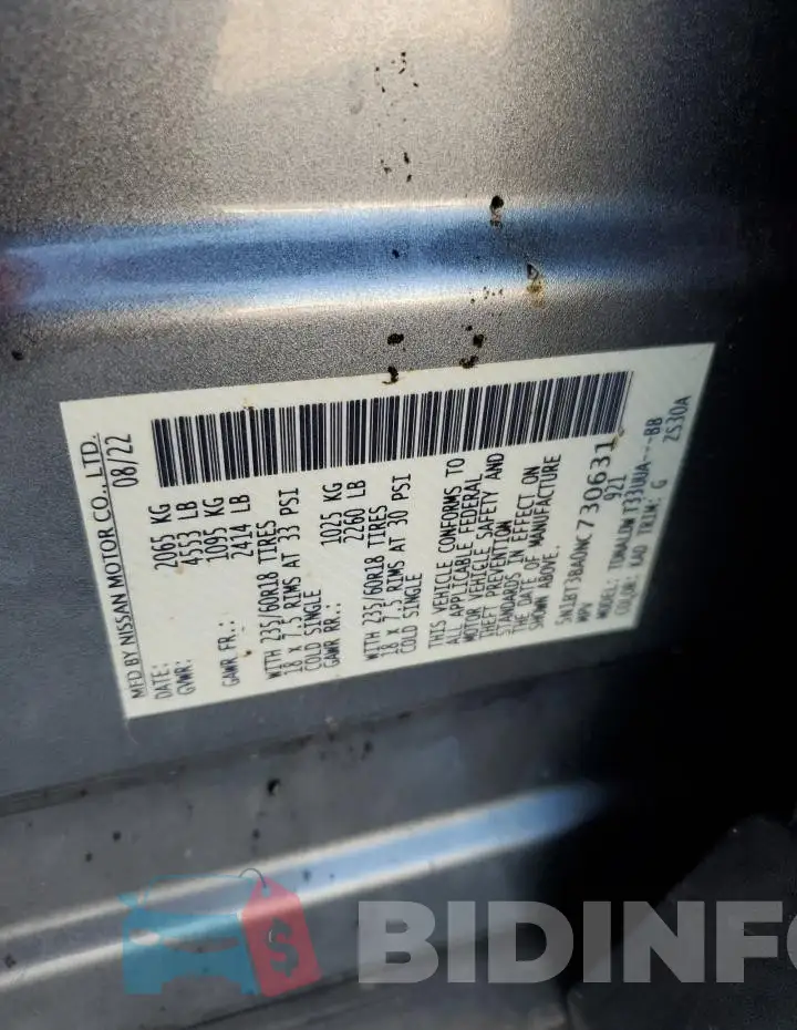 5N1BT3BA0NC730631 Photo# 14