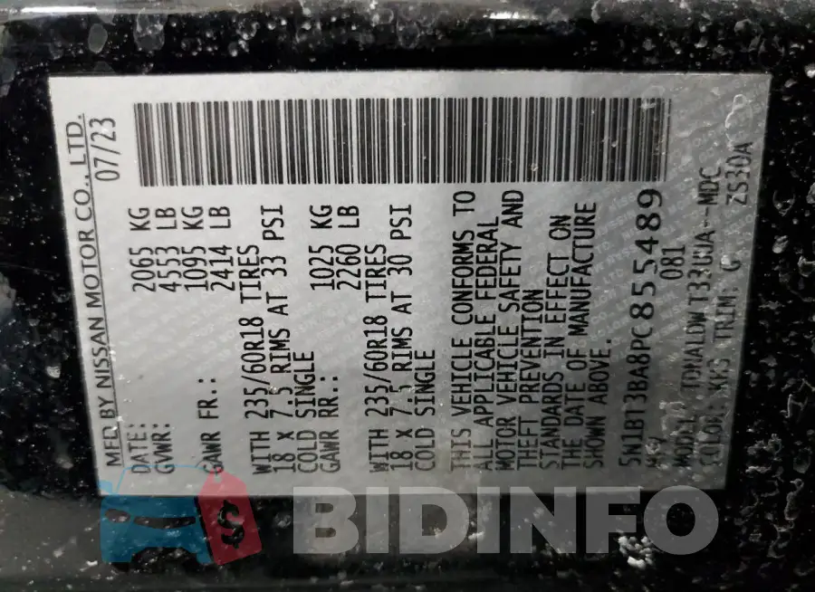 5N1BT3BA8PC855489 Photo# 14