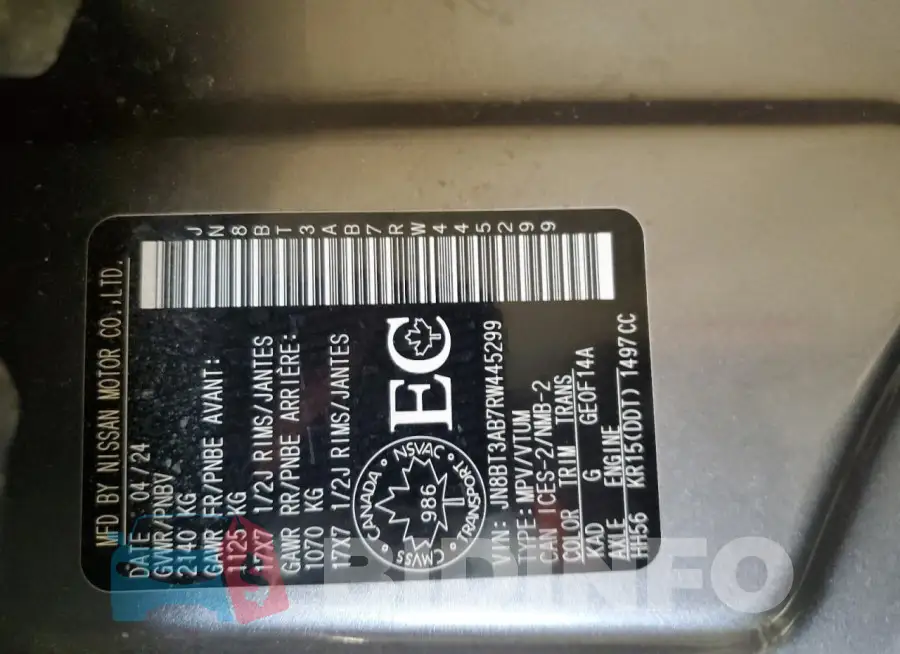 JN8BT3AB7RW445299 Photo# 14