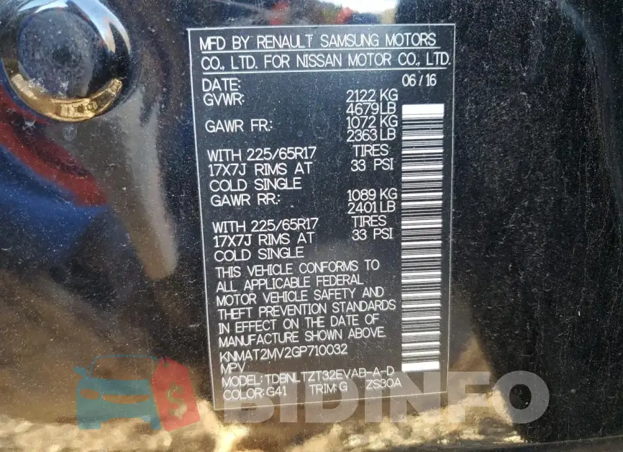 KNMAT2MV2GP710032 Photo# 13