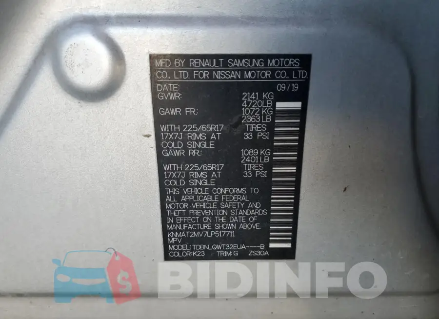 KNMAT2MV7LP517711 Photo# 13