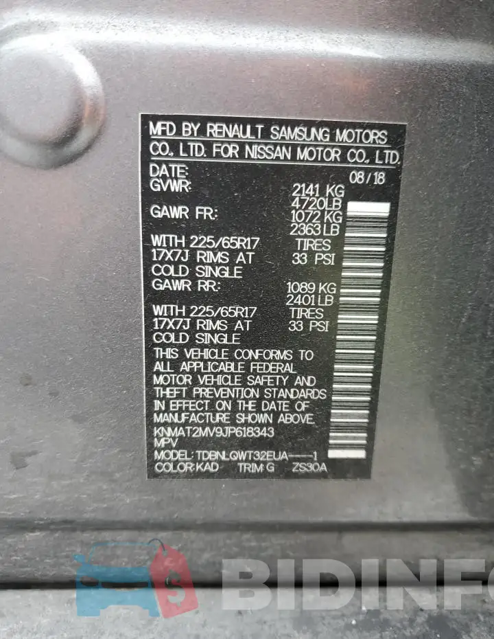 KNMAT2MV9JP618343 Photo# 13