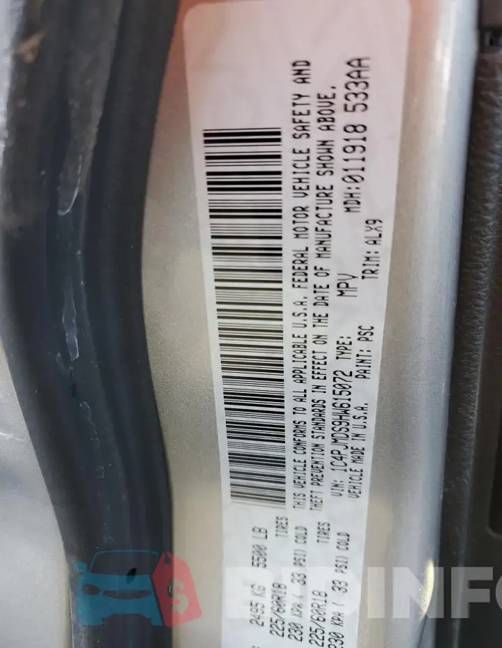 1C4PJMDS9HW615072 Photo# 13