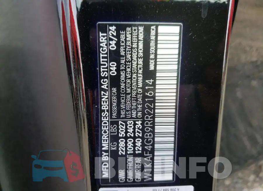 W1KAF4GB9RR221614 Photo# 13