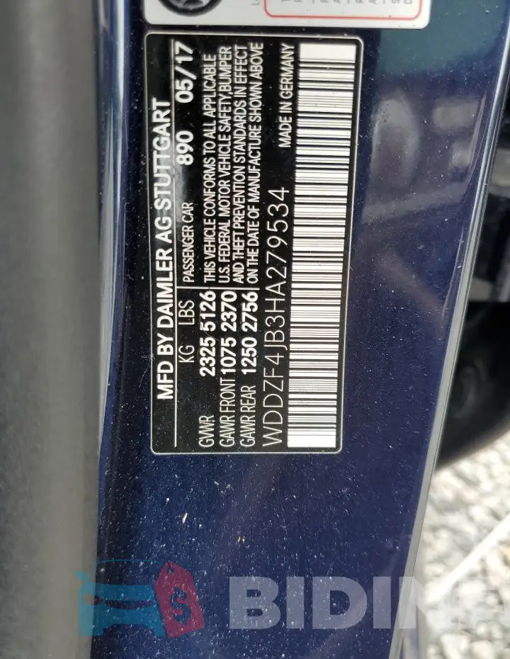 WDDZF4JB3HA279534 Photo# 13