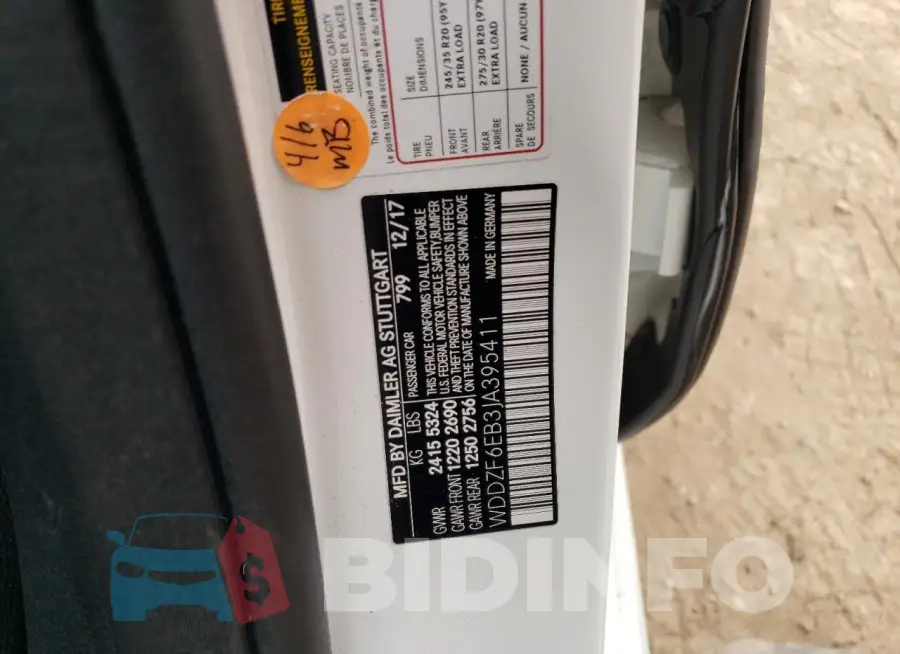 WDDZF6EB3JA395411 Photo# 12