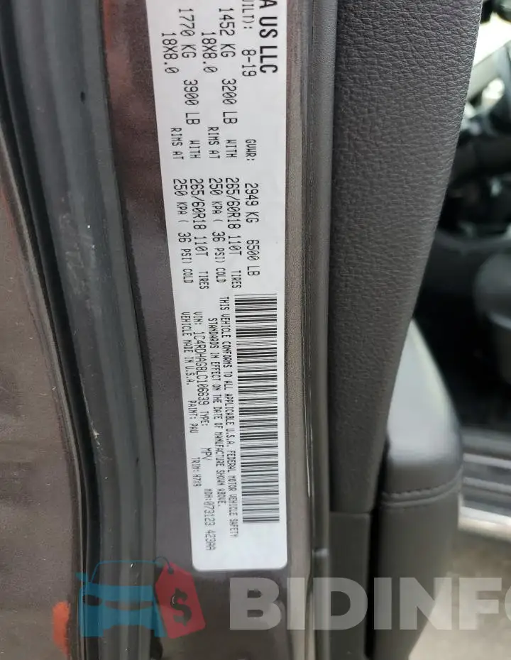 1C4RDHAG8LC106639 Photo# 12