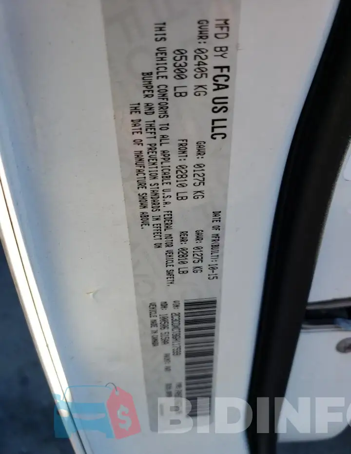 2C3CDXCT9GH117599 Photo# 12