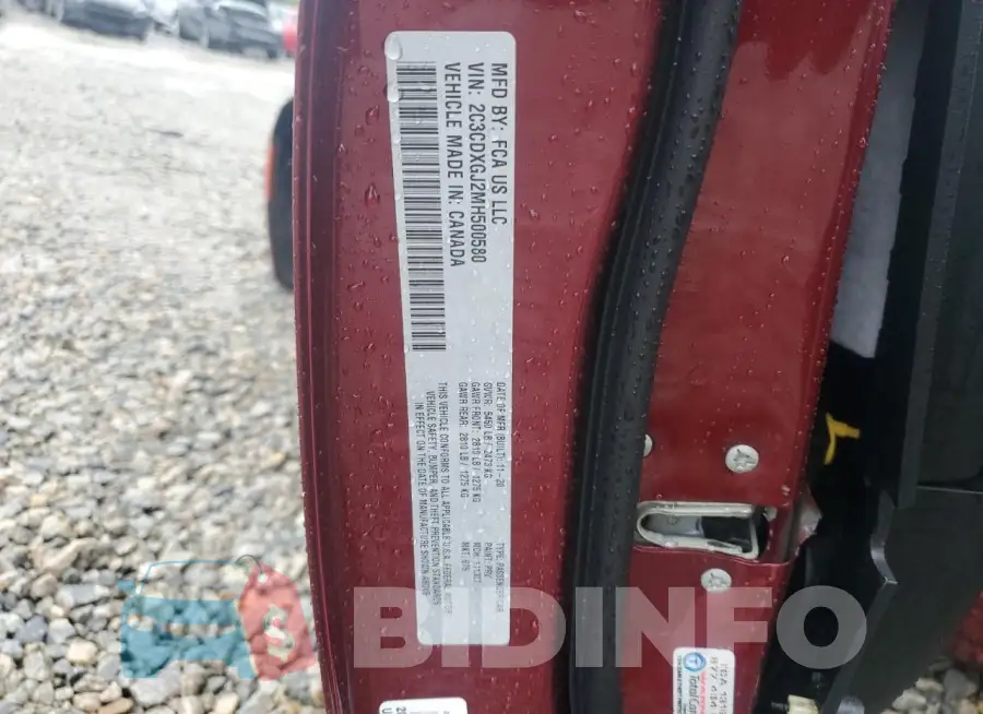 2C3CDXGJ2MH500580 Photo# 12