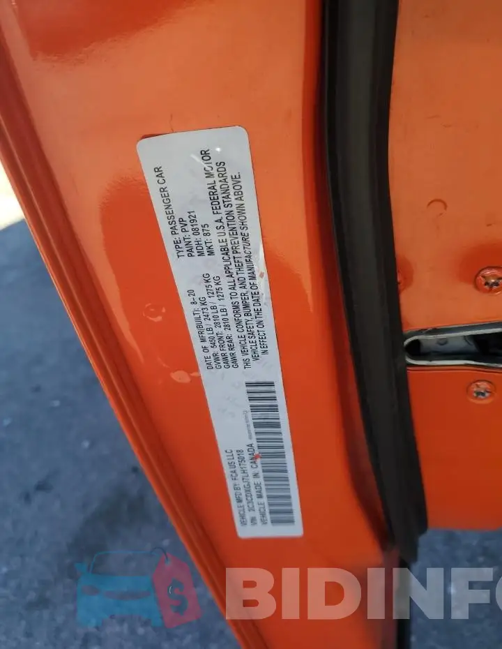 2C3CDXGJ7LH175018 Photo# 12