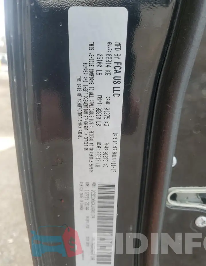 2C3CDXHGXJH201174 Photo# 12