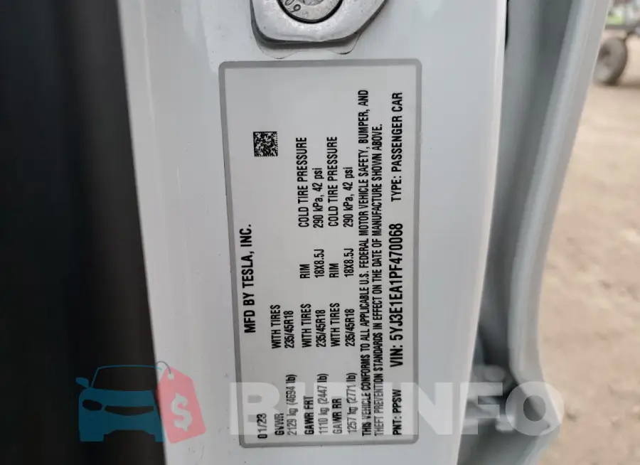 5YJ3E1EA1PF470068 Photo# 12