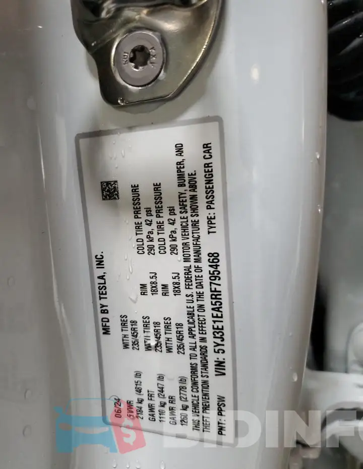 5YJ3E1EA5RF795468 Photo# 13