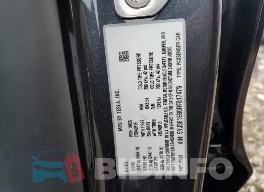 5YJ3E1EB0RF817479 Photo# 13