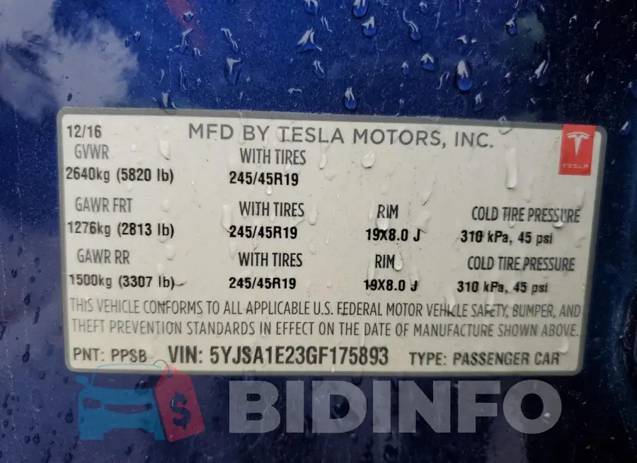5YJSA1E23GF175893 Photo# 12